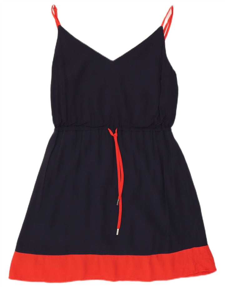 Rochie slip Tommy Hilfiger pentru femei UK 10 Mic bleumarin Poliester