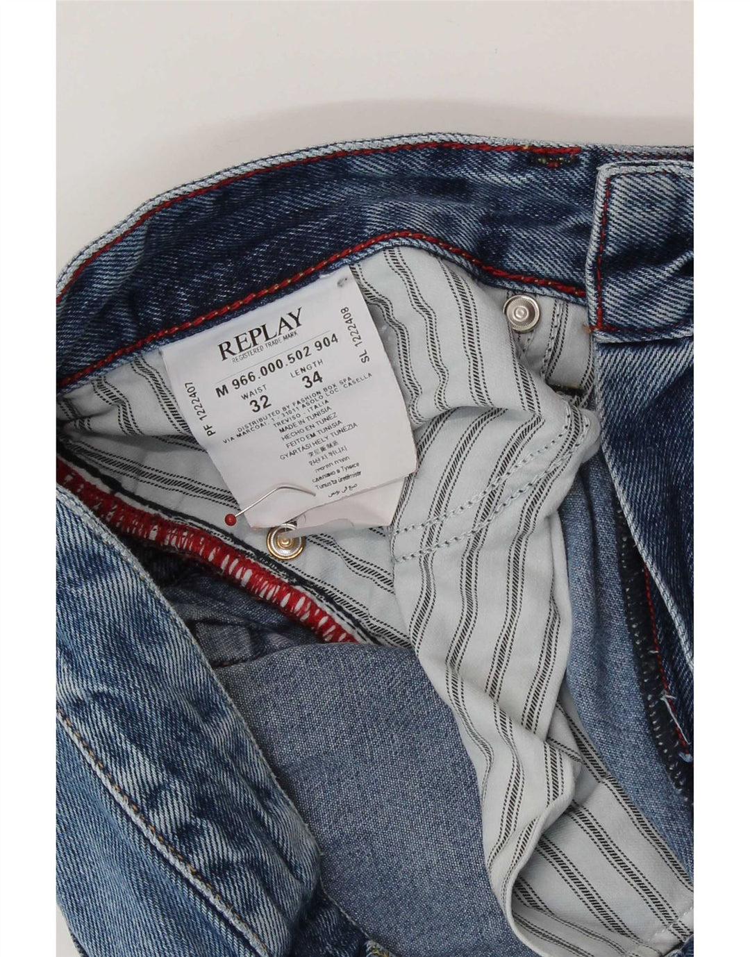 Replay Jeans Jeto Slim pentru bărbați W32 L30 Bumbac albastru