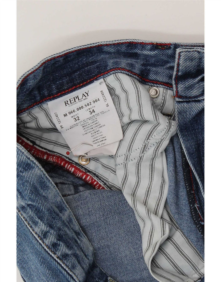 Replay Jeans Jeto Slim pentru bărbați W32 L30 Bumbac albastru
