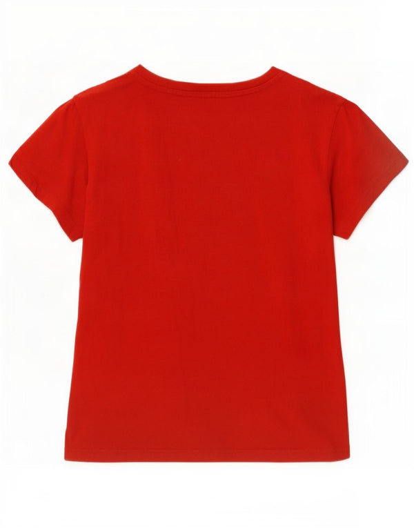 Tricou grafic Adidas pentru băieți Top 10-11 ani bumbac roșu