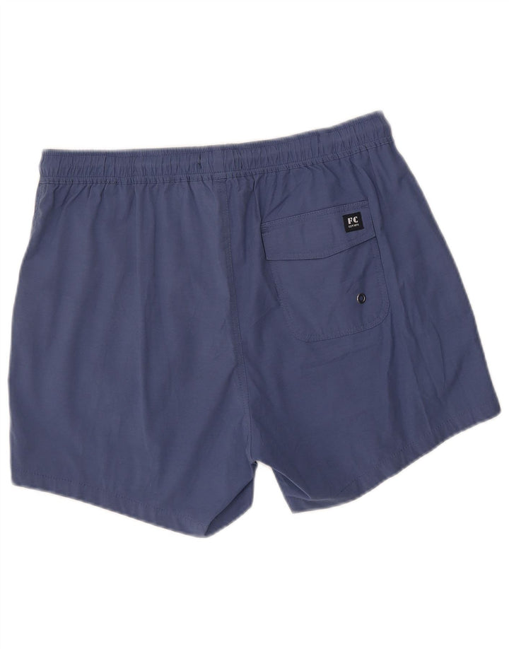 Pantaloni scurți de înot pentru bărbați French Connection, bumbac albastru mediu