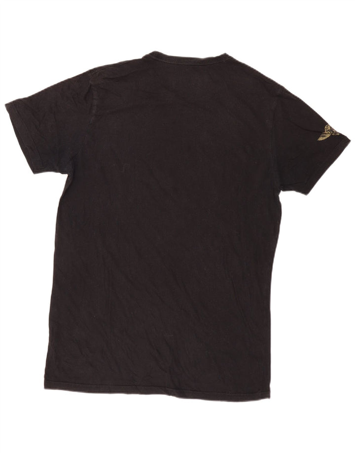 Tricou cu grafic pentru bărbați Element Top mare, negru, bumbac
