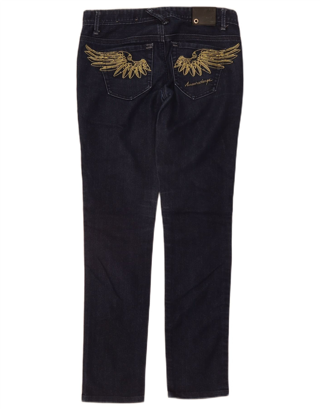 ARMANI EXCHANGE Blugi subțiri cu grafic pentru femei US 0 XS W28 L28 Bumbac albastru