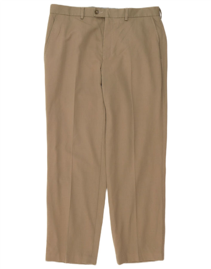 Pantaloni de costum pentru bărbați Marks & Spencer L34 L31 Lână bej