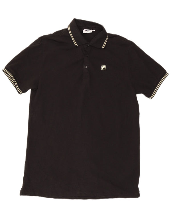 Tricou Polo Fila Bărbați Mic Negru Bumbac