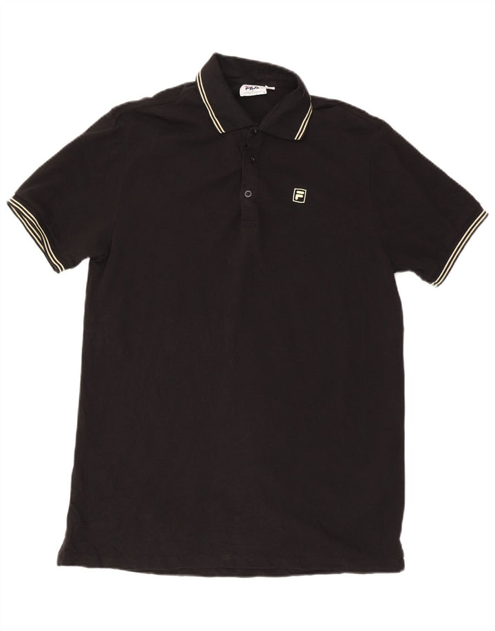 Tricou Polo Fila Bărbați Mic Negru Bumbac