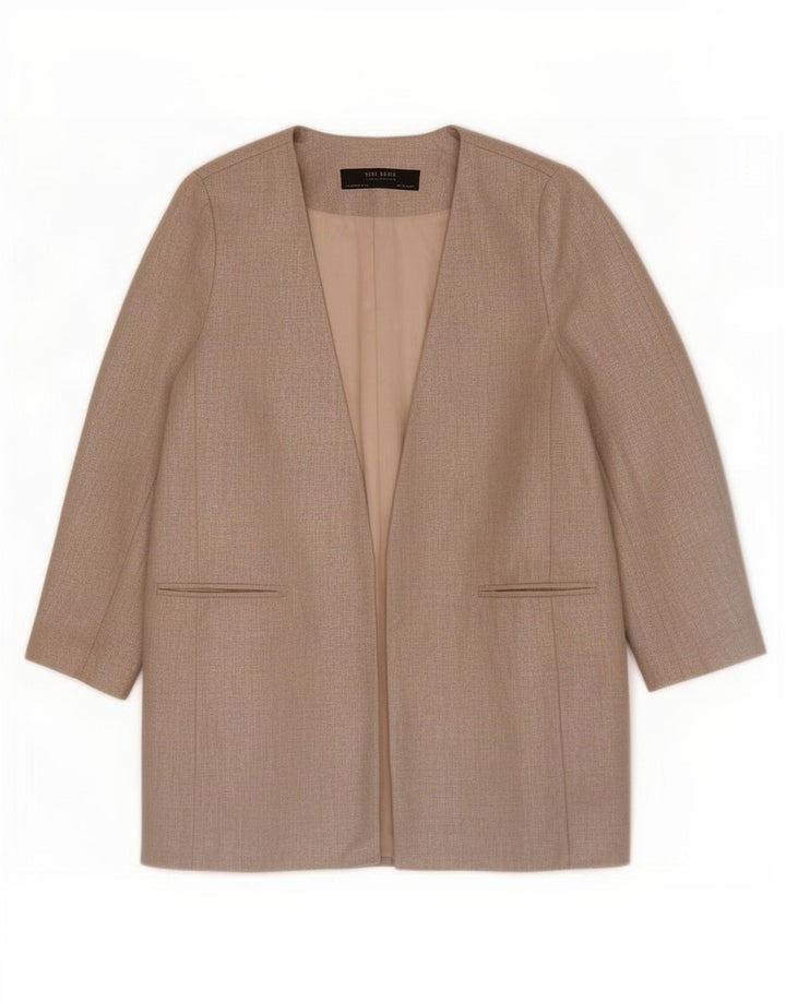 Jachetă Blazer pentru femei Zara UK 14 Medium Bej In