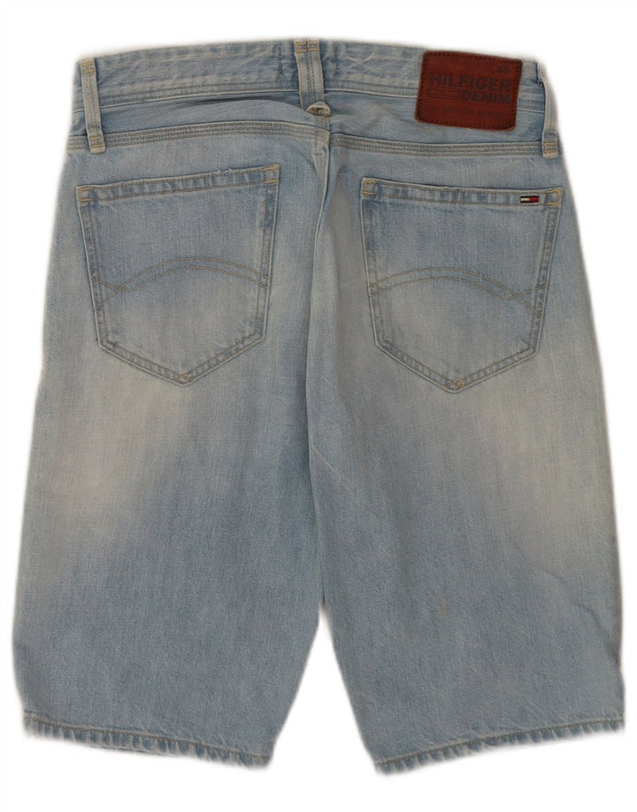 Pantaloni scurți din denim obișnuiți pentru bărbați Tommy Hilfiger W29, bumbac albastru mediu