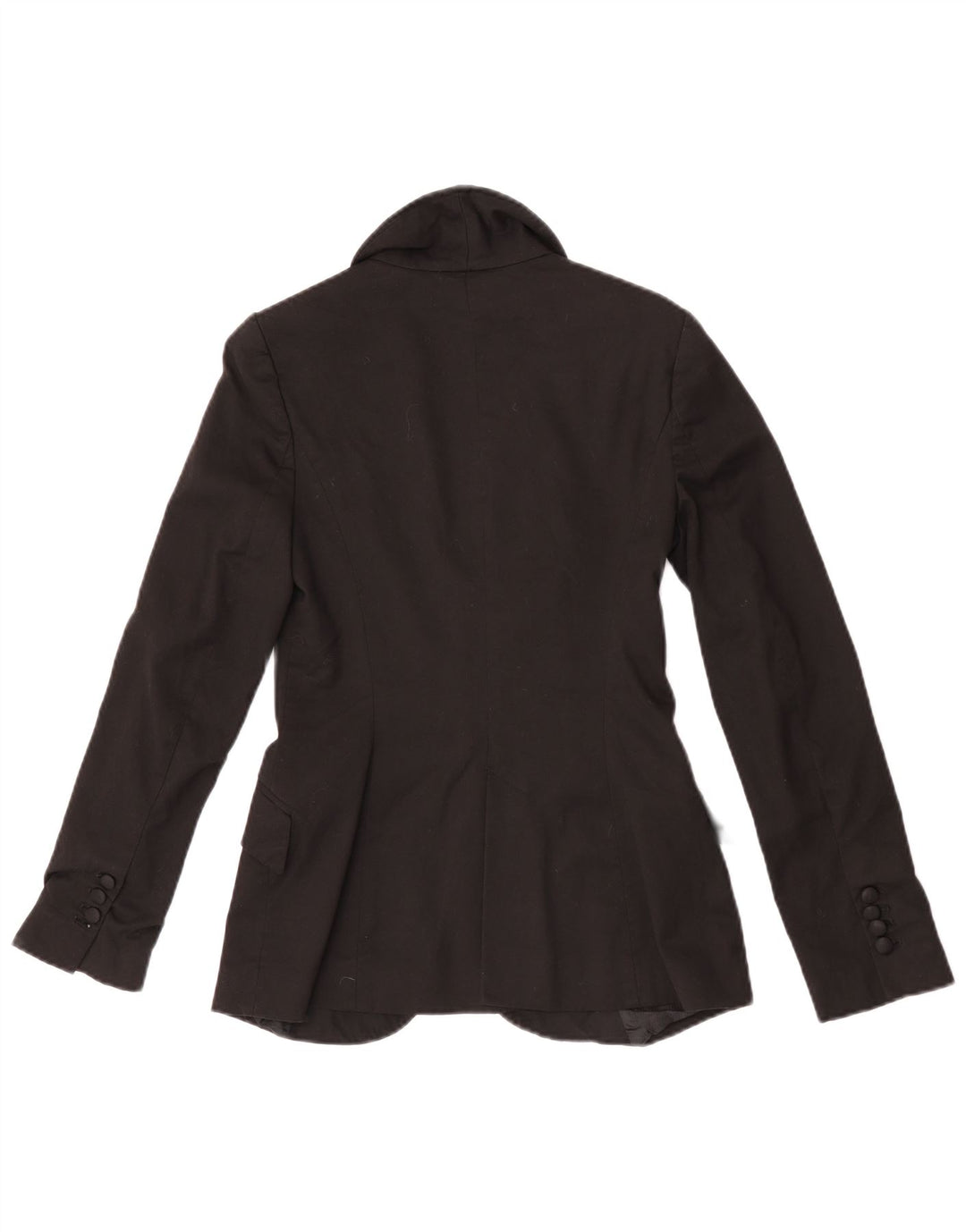 Sacou blazer pentru femei Zara, cu 1 nasture, UK 10, poliester negru mic
