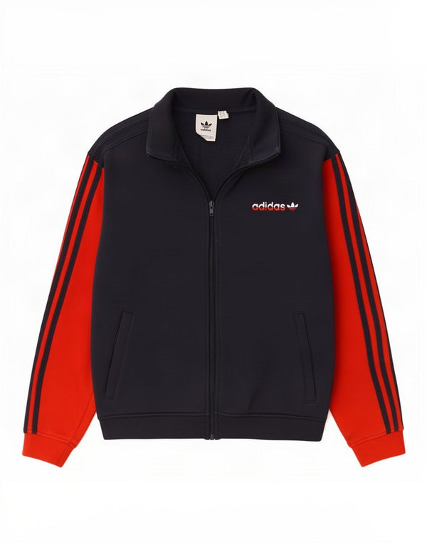 Trening pentru bărbați Adidas Loose Fit Top Jachetă de culoare albastru bleumarin mic
