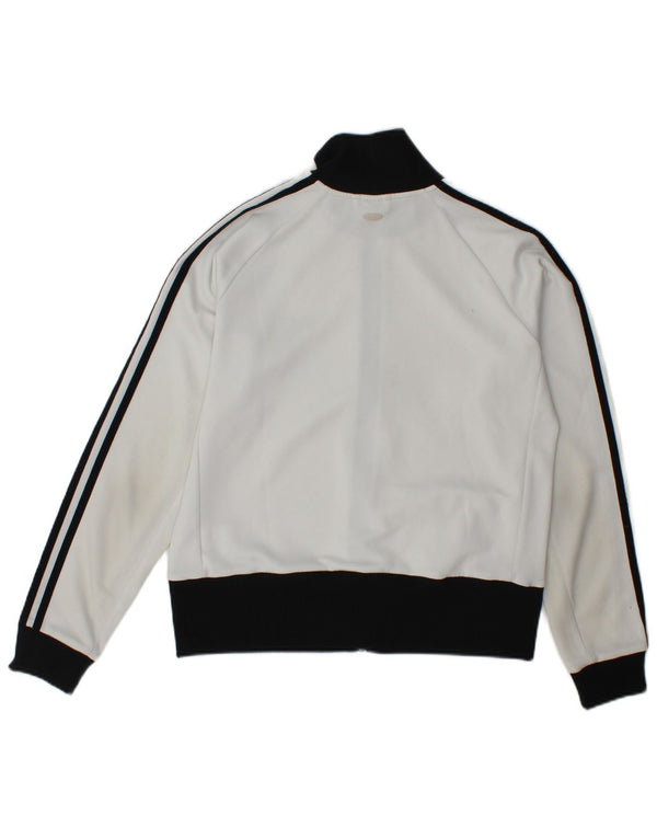 Jachetă de trening pentru femei Adidas UK 18 XL, poliester color bloc alb