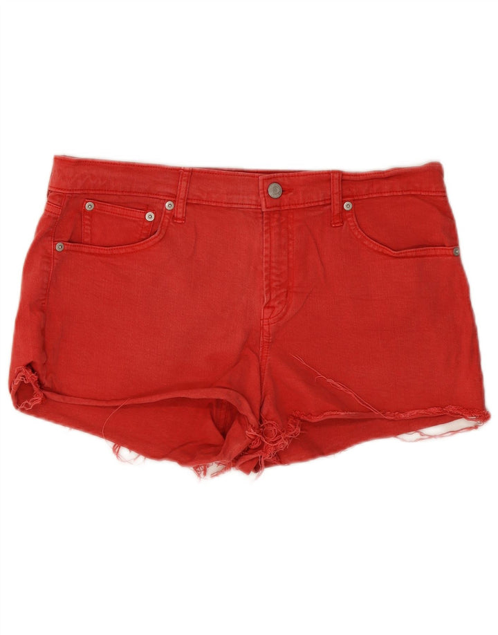 Pantaloni caldi din denim pentru femei Gap W30 bumbac roșu mediu