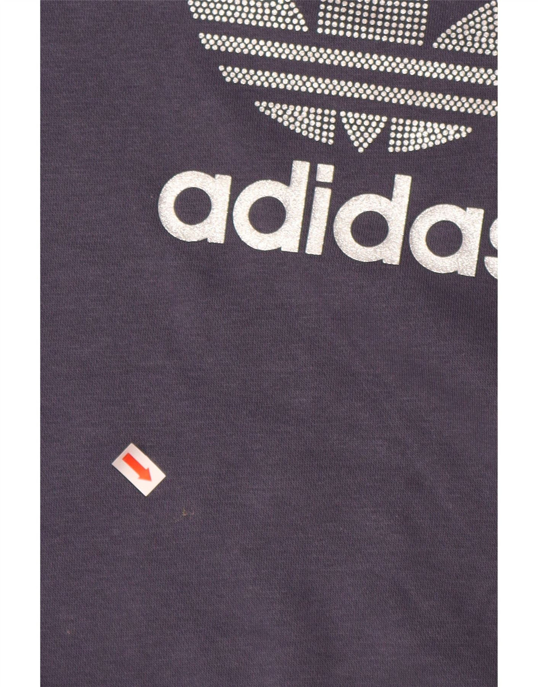 Pulover ADIDAS pentru fete cu grafic 11-12 ani bumbac bleumarin