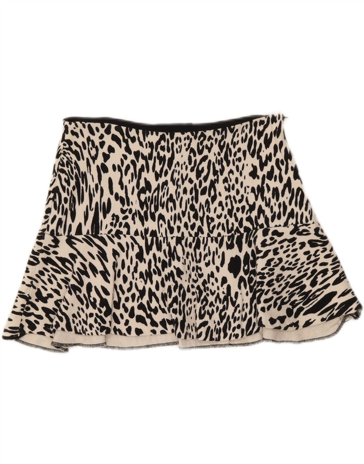 Fustă Mini pentru Damă Zara Medium W28 Alb Imprimat Animal