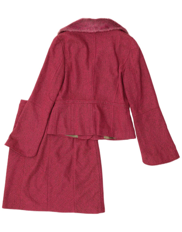 Set fuste pentru femei Jesire 2 piese UK 8 Small W28 Pink Herringbone Poliacrilic