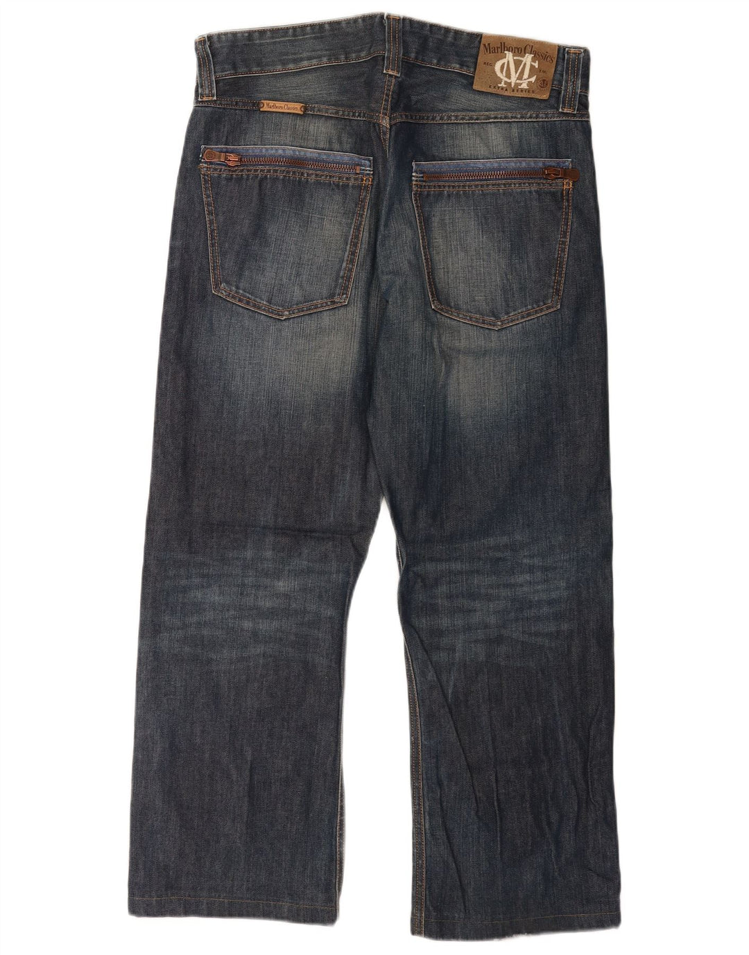 Blugi drepti pentru bărbați Marlboro Classics W32 L28 Bumbac albastru