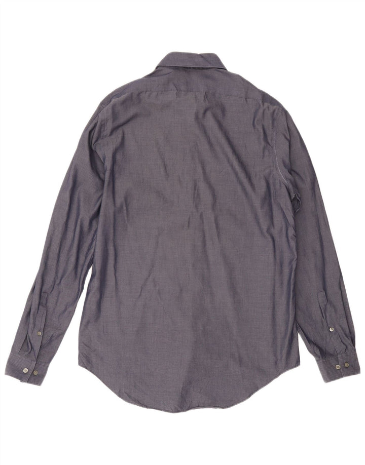 Cămașă pentru bărbați Calvin Klein Jeans Mărimea 15 1/2 Mediu Bluemarin Herringbone