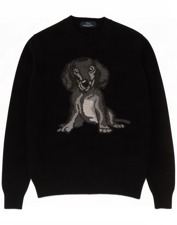 Harmont & Blaine Womens Crew Neck Jumper Sweater UK 10 Small Black
