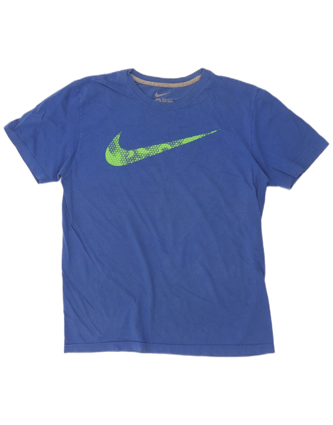 Tricou grafic pentru bărbați Nike Regular Fit Top din bumbac albastru mediu