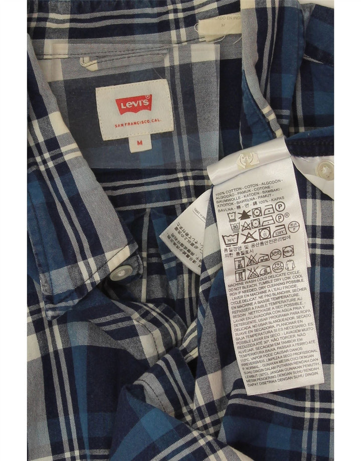 Cămașă Levi's pentru bărbați, bumbac cu carouri medie bleumarin