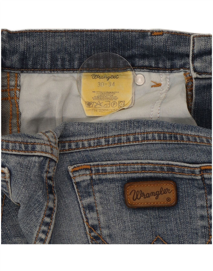 Blugi drepti pentru femei Wrangler W30 L28 Albastru