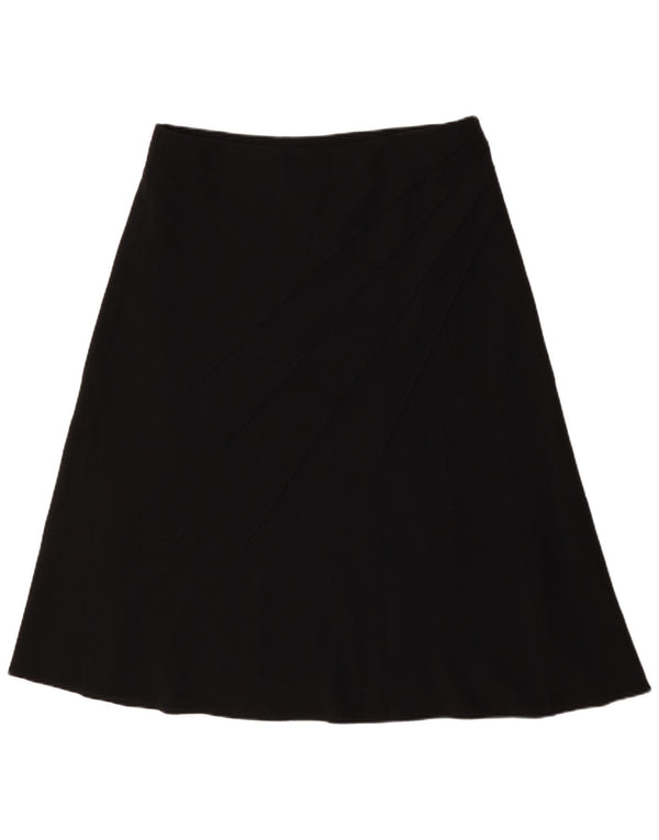 Fustă A-Line pentru femei Marks & Spencer UK 18 XL W36 Poliester negru