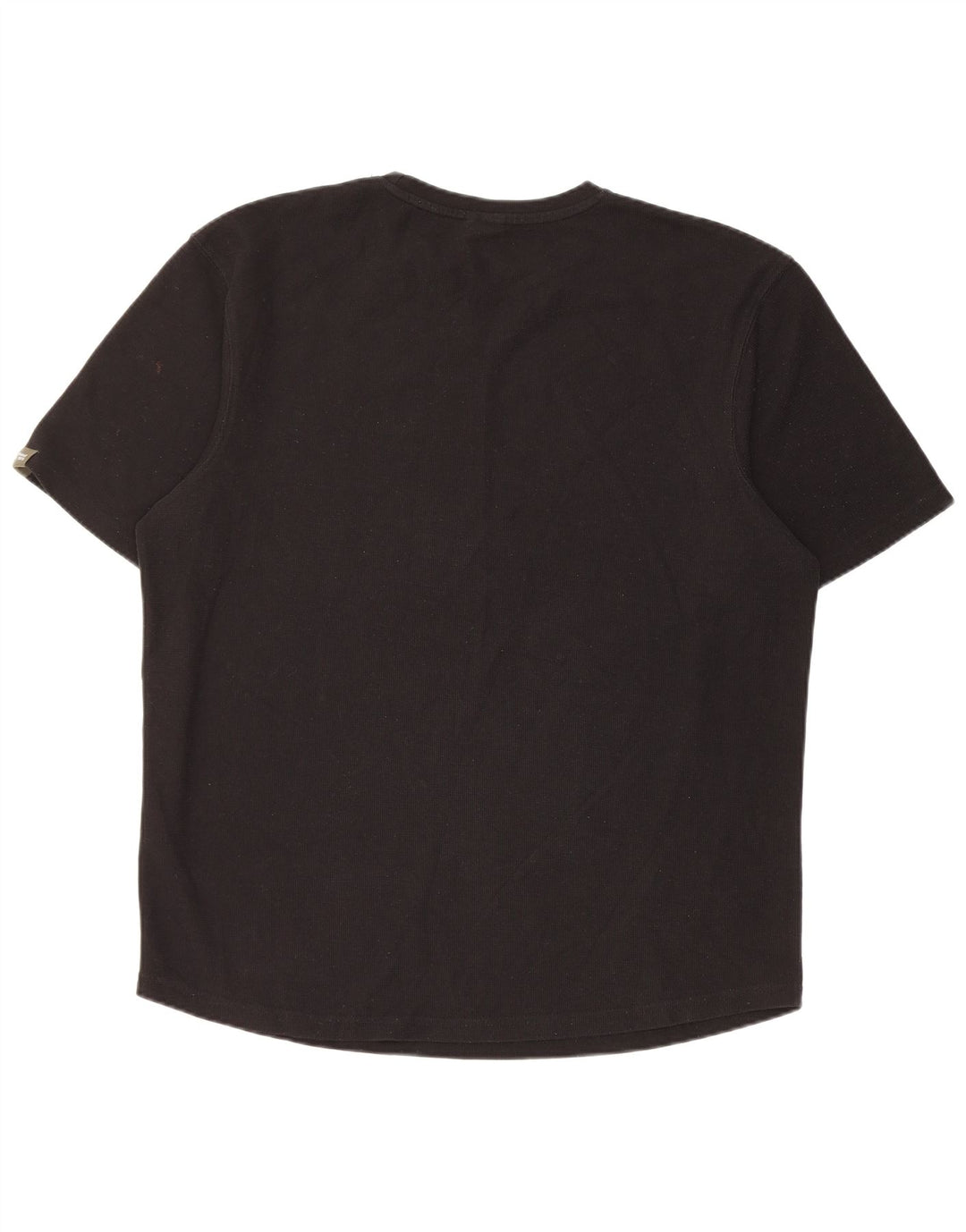 Zara Mens T-Shirt Top Large Black Polyester