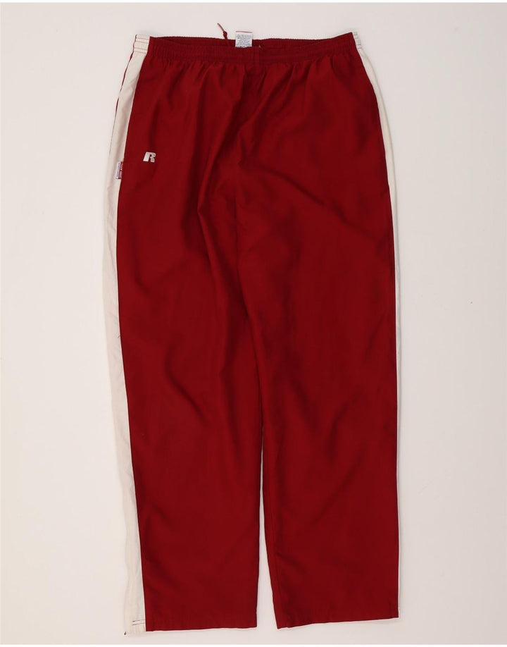 Pantaloni de trening pentru bărbați RUSSELL ATHLETIC, de culoare mare, burgundă