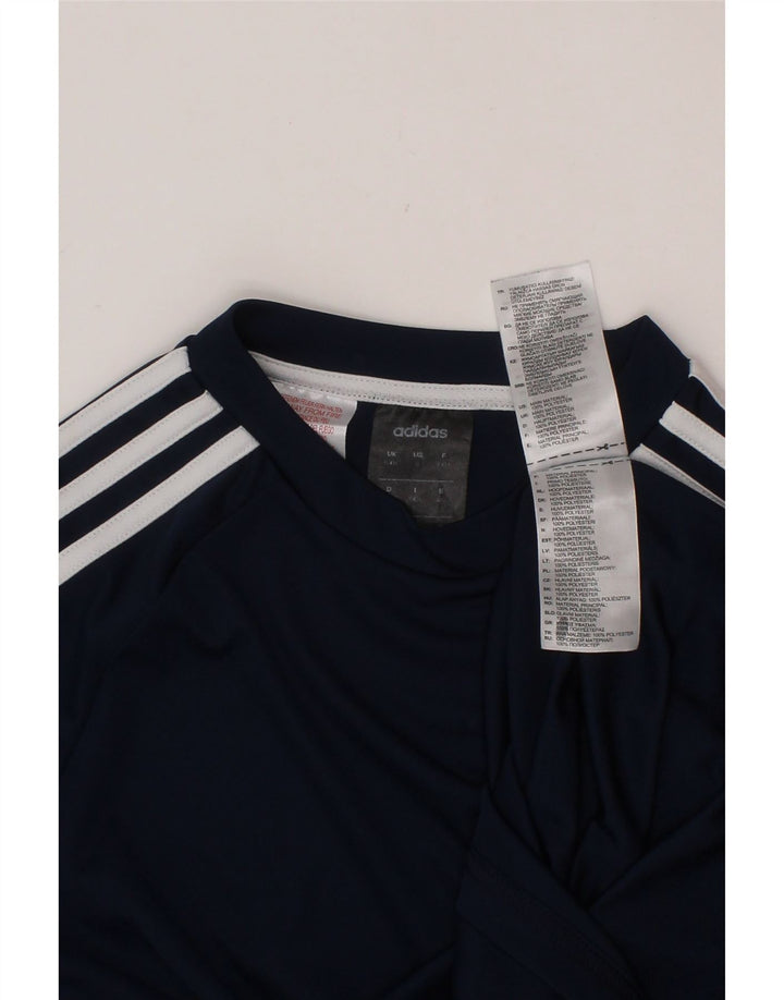 Tricou Climalite ADIDAS pentru băieți Top 9-10 ani poliester bleumarin