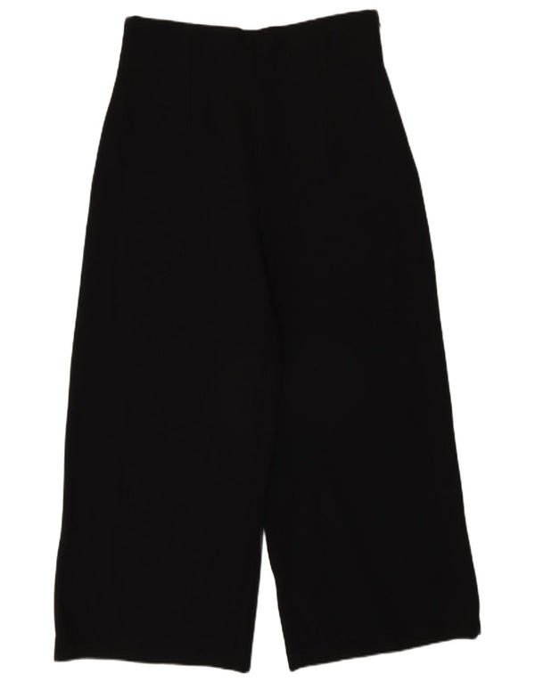 Pantaloni tăiați cu talie înaltă pentru femei Zara Medium L28 L25 Negri