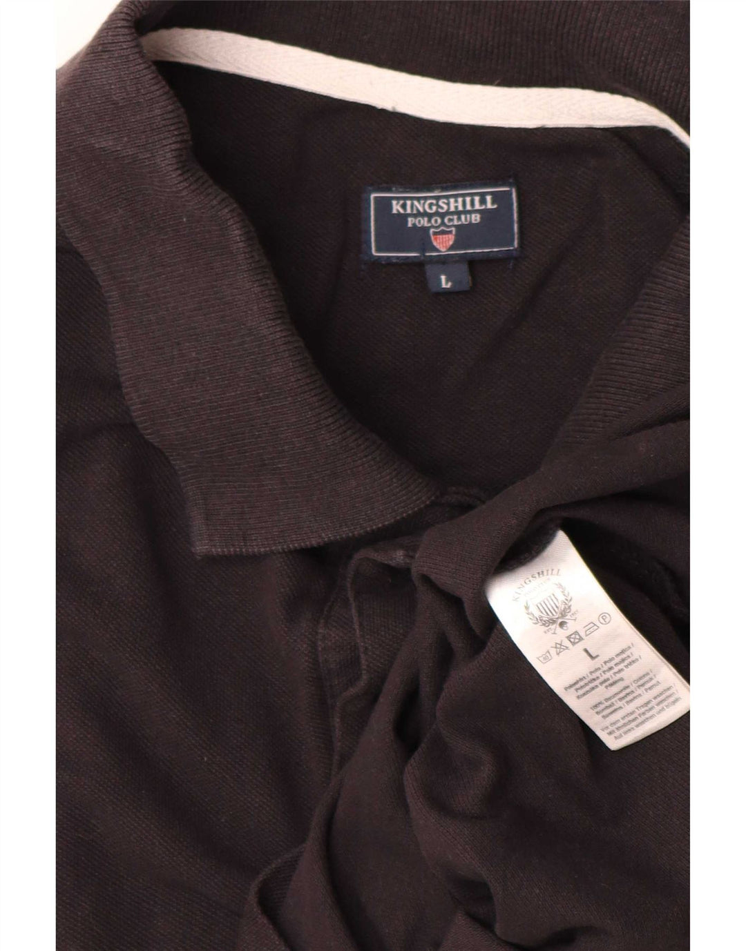 Tricou polo vintage pentru bărbați, mare, negru, bumbac