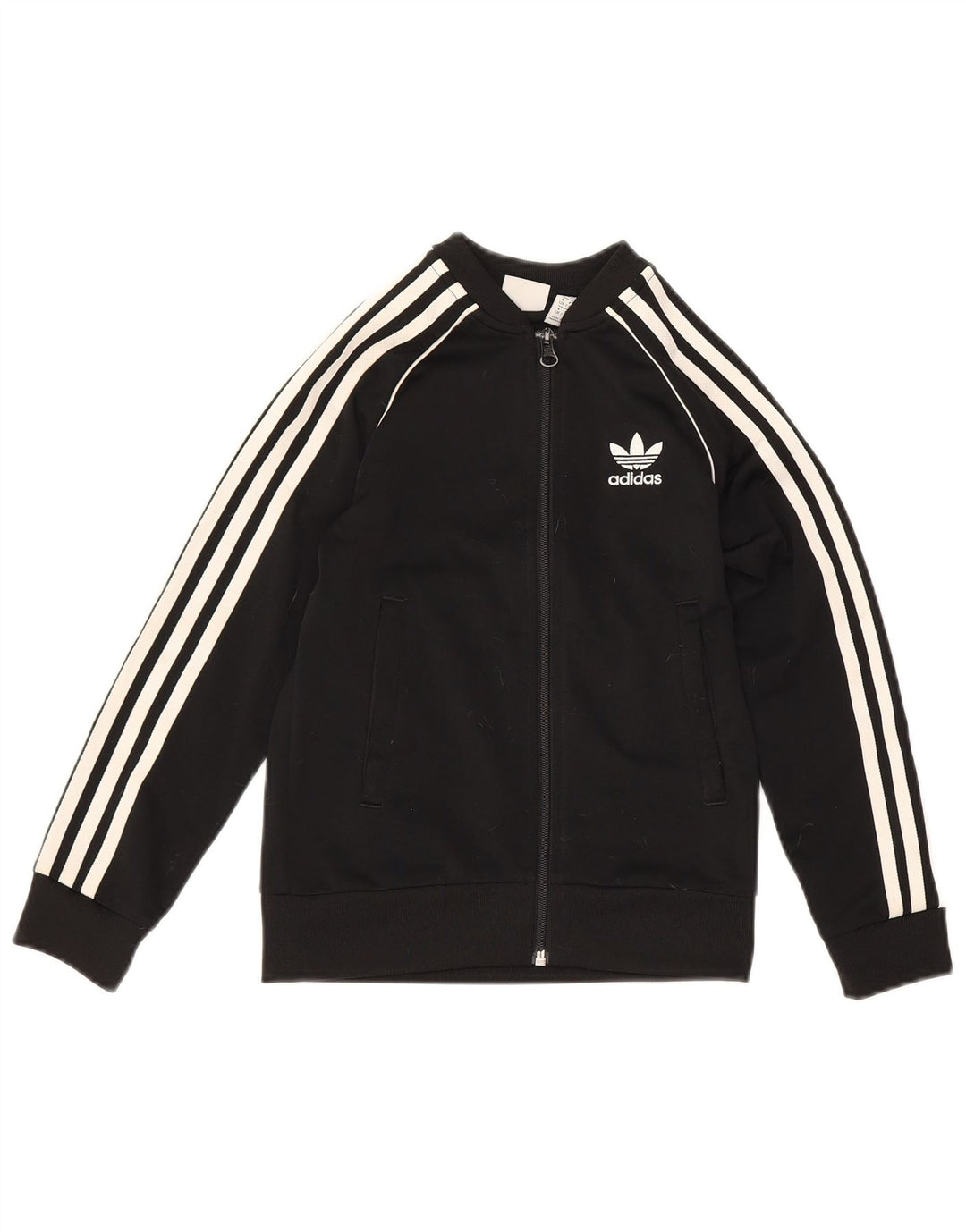 Jachetă de trening pentru băieți Adidas 7-8 ani poliester negru