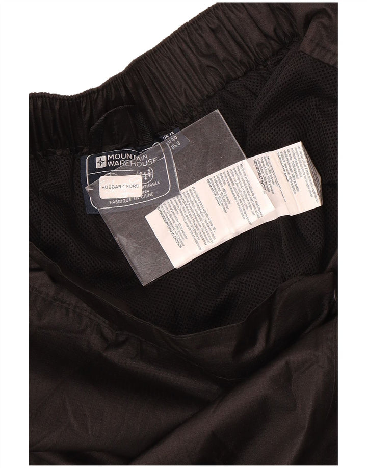 Pantaloni impermeabili pentru femei Mountain Warehouse UK 12 Poliester mediu negru