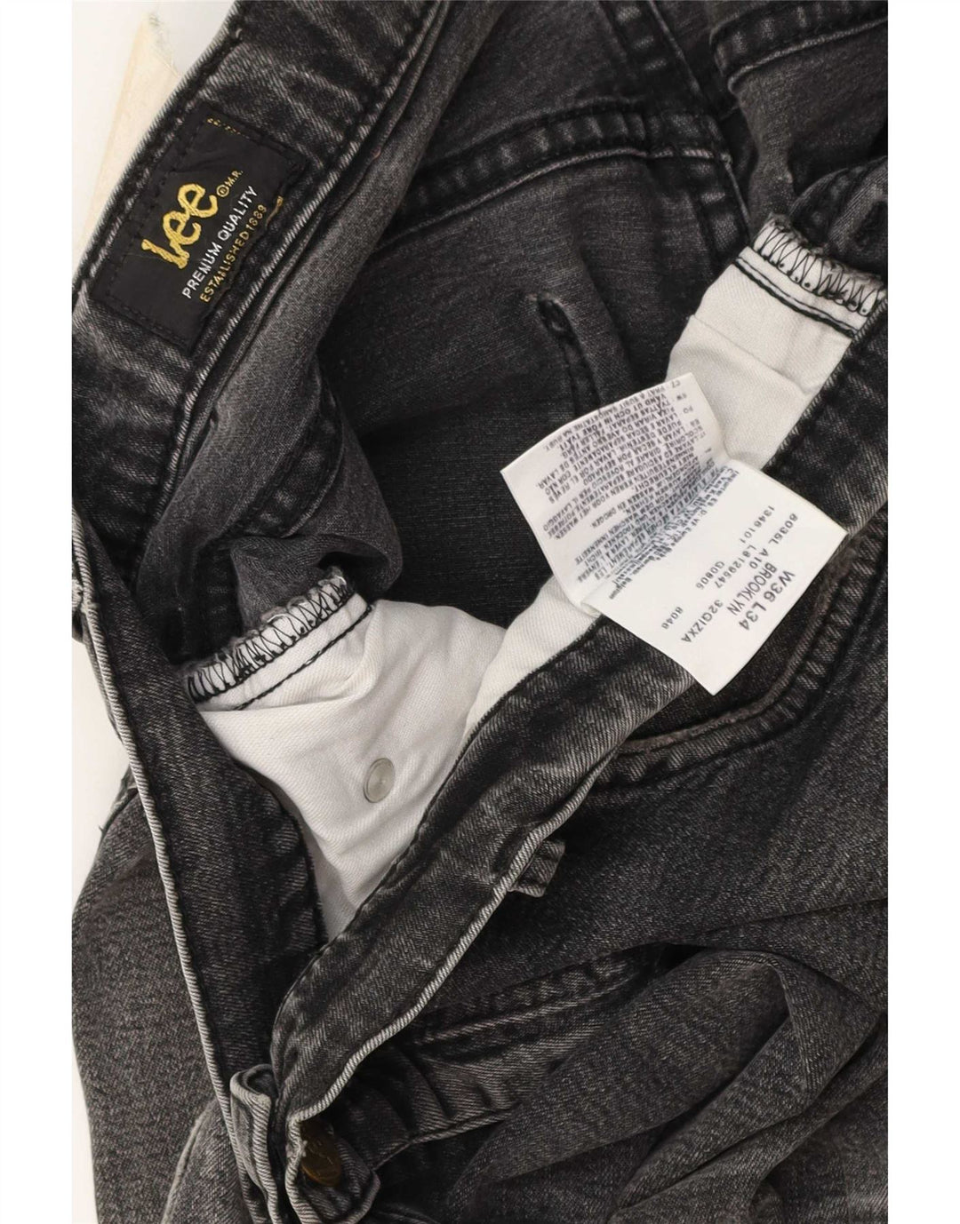 Pantaloni scurți din blugi Brooklyn pentru bărbați Lee W36, bumbac gri mare