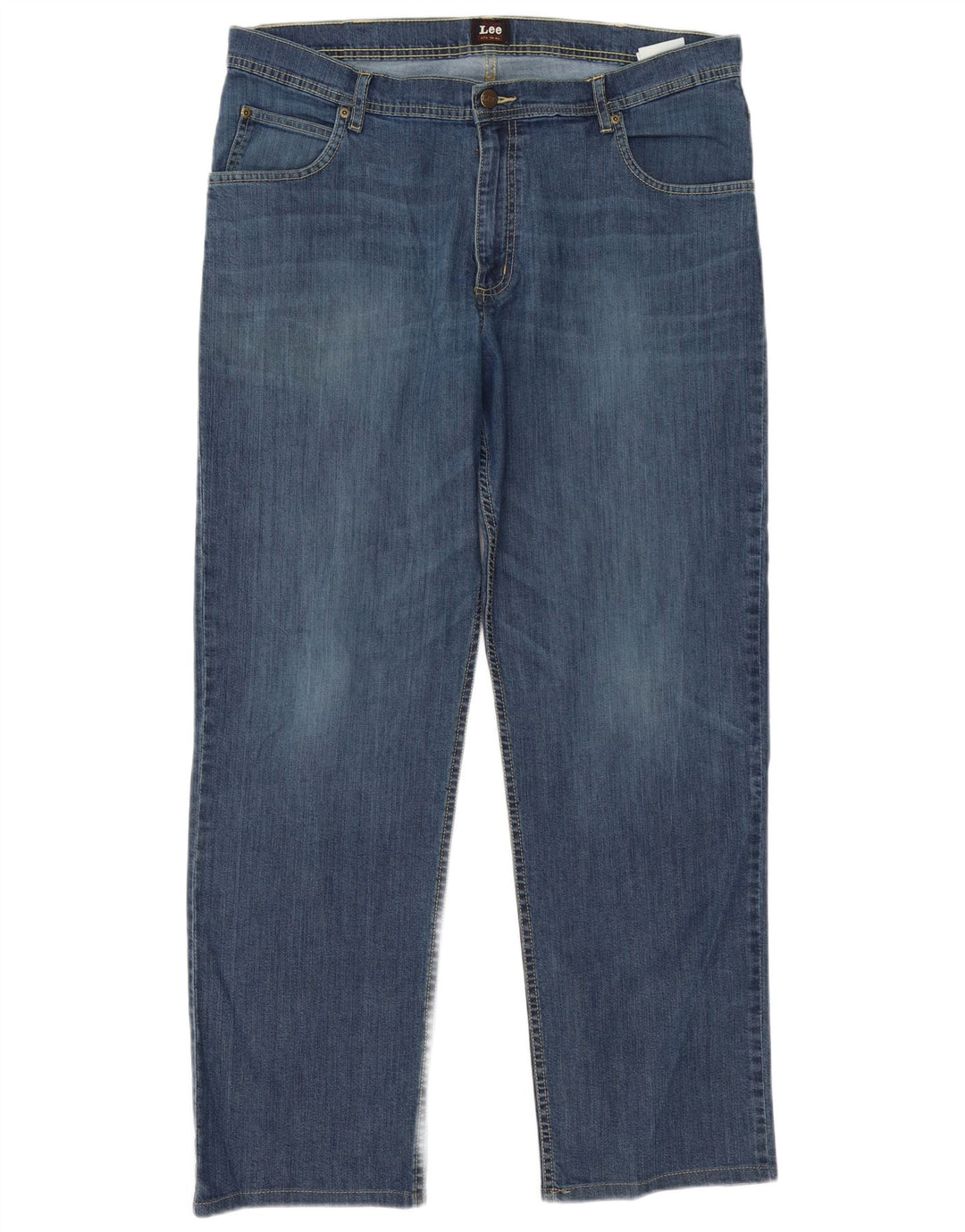 Blugi Lee Brooklyn Straight pentru bărbați W38 L31, bumbac albastru