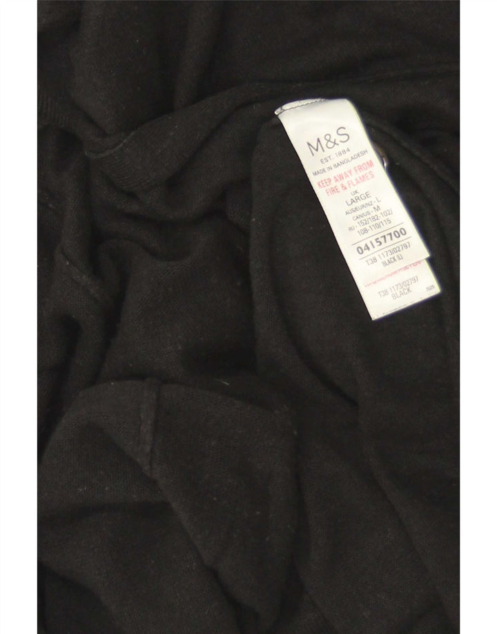 Cardigan deschis cu mânecă scurtă pentru femei Marks & Spencer, UK 16, mare, negru
