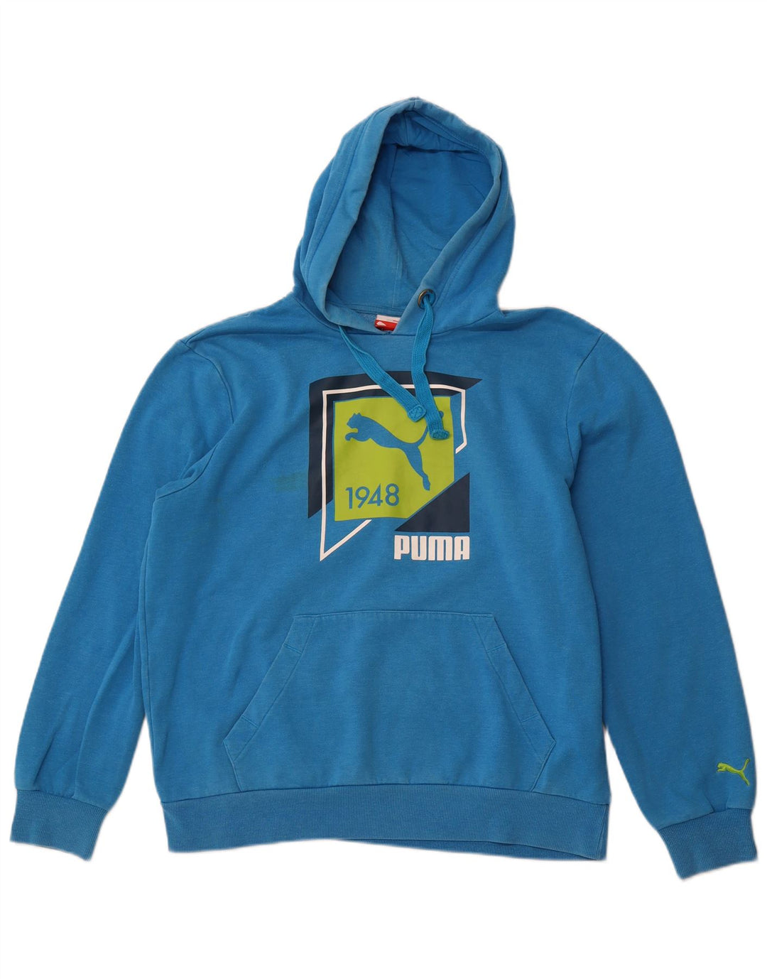 Pulover cu glugă grafic PUMA pentru bărbați, mare, albastru