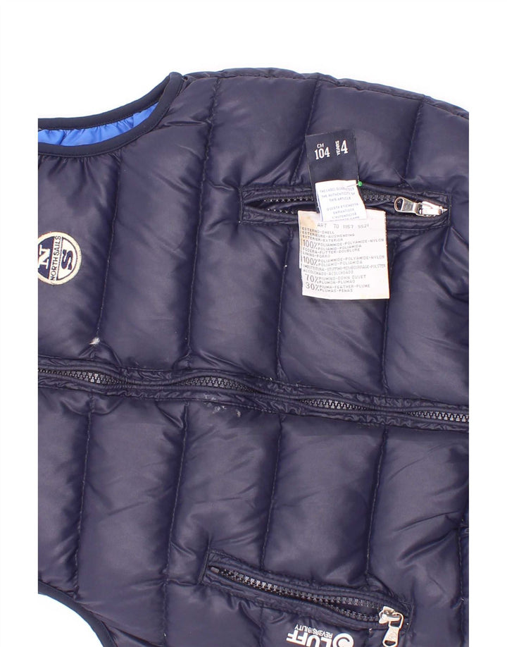 Gilet Captusit Reversibil pentru Baieti North Sails 3-4 Ani Poliester Bleumarin