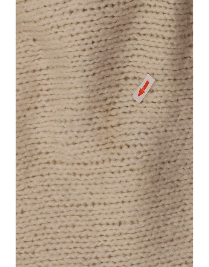 Pulover supradimensionat pentru femei Zara, cu gâtul turn, UK 10, mic, alb