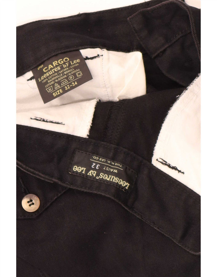 Pantaloni cargo drepti pentru bărbați Lee W32 L34 bumbac negru