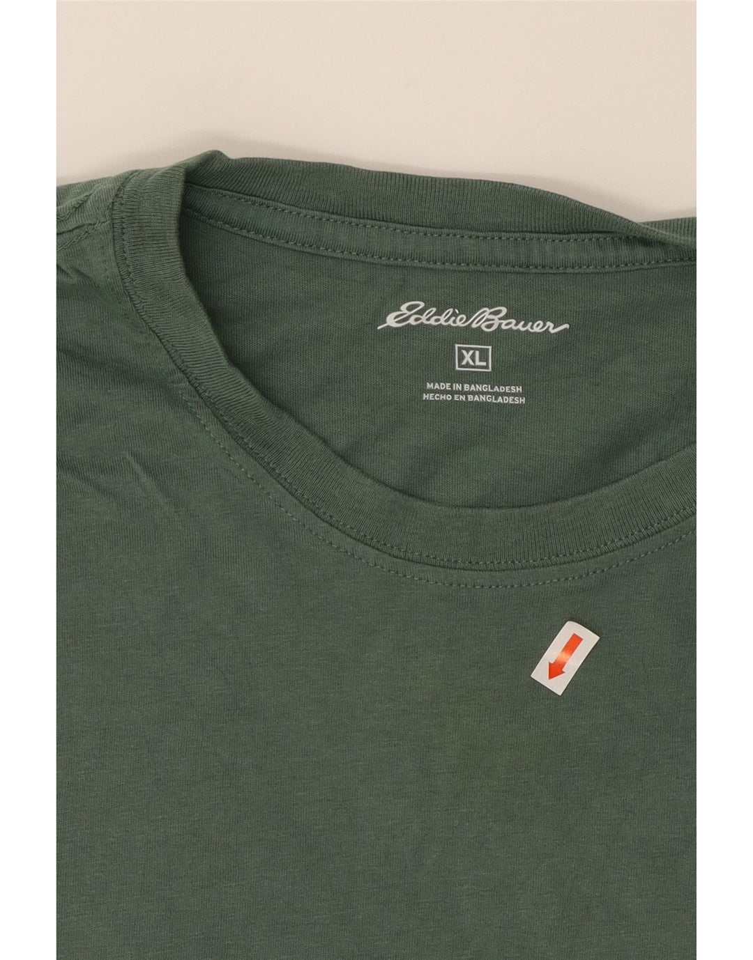 EDDIE BAUER Mens T-Shirt Top XL Green Cotton Vintage Eddie Bauer and Second-Hand Eddie Bauer from Messina Hembry 