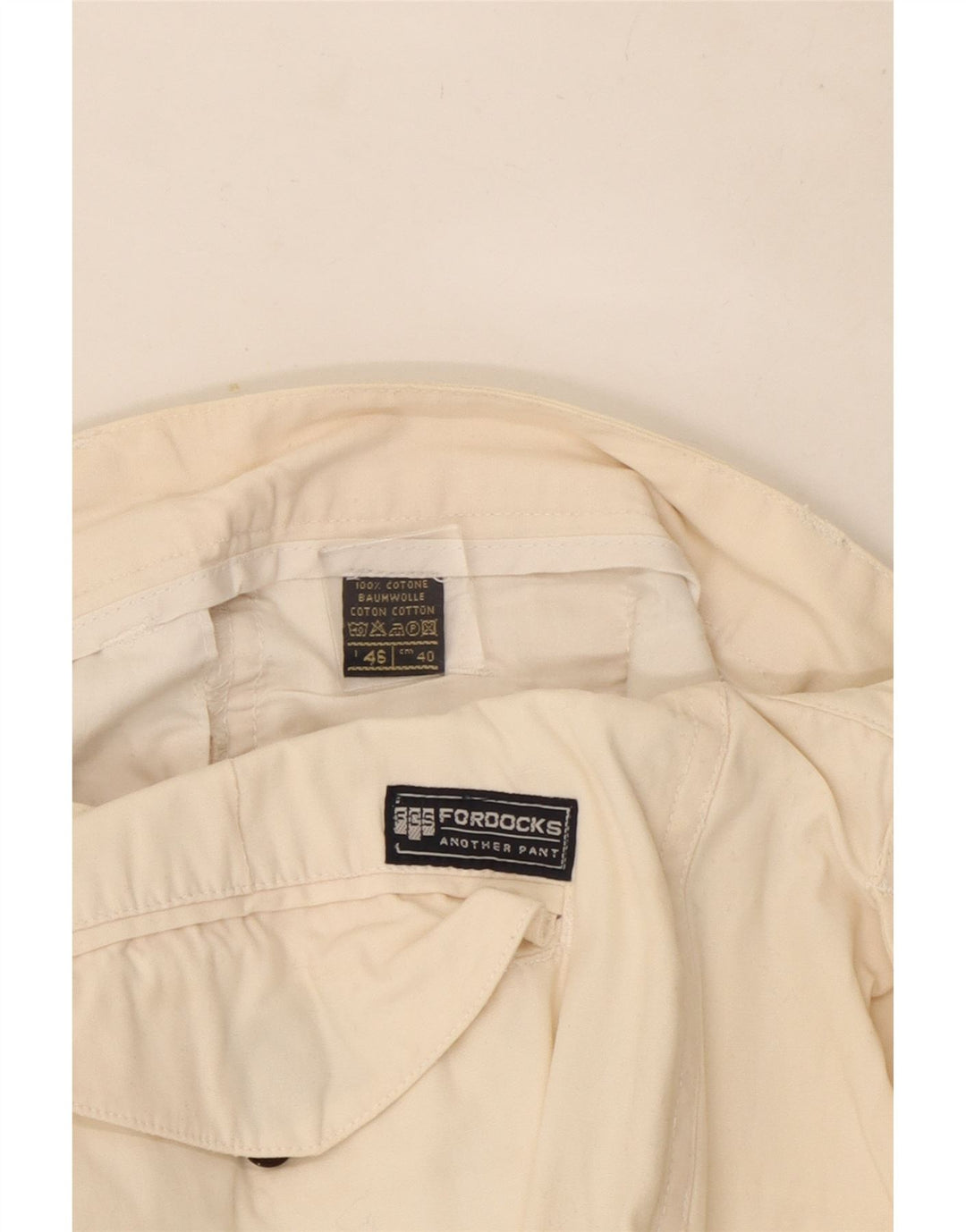 Pantaloni scurți cargo Fordocks pentru bărbați IT 46 Small W30 Bumbac alb