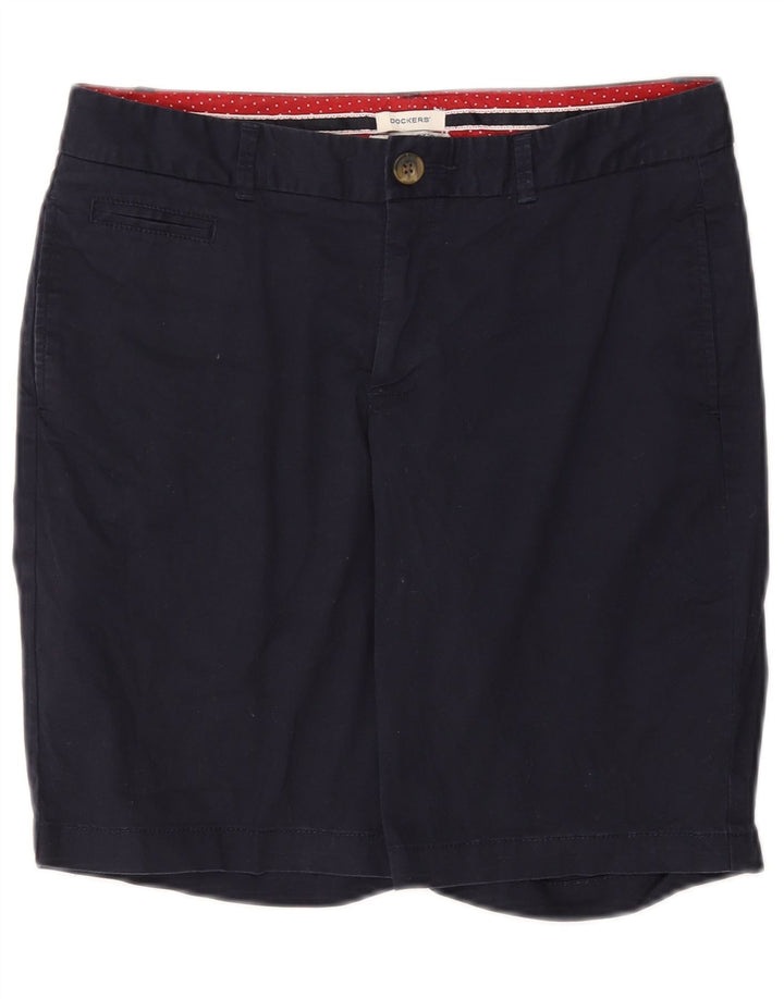 Pantaloni scurti chino ușor curbat pentru femei DOCKERS US 6 Medium W30 bleumarin