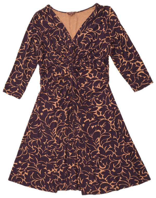 Phase Eight Rochie A-Line pentru femei cu mâneci 3/4 UK 16 Mare Bleumarin Floral