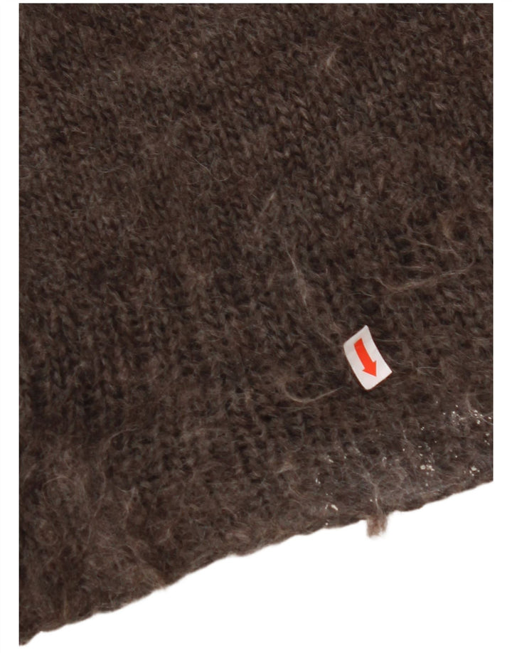 VINTAGE Vestă pentru bărbați Tank Top Medium Brown Fair Isle