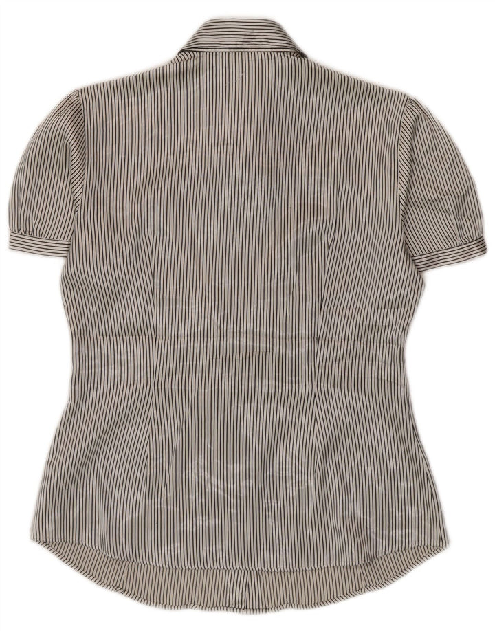 Bluză cămașă pentru femei Marks & Spencer UK 10 Mic Bej Pinstripe