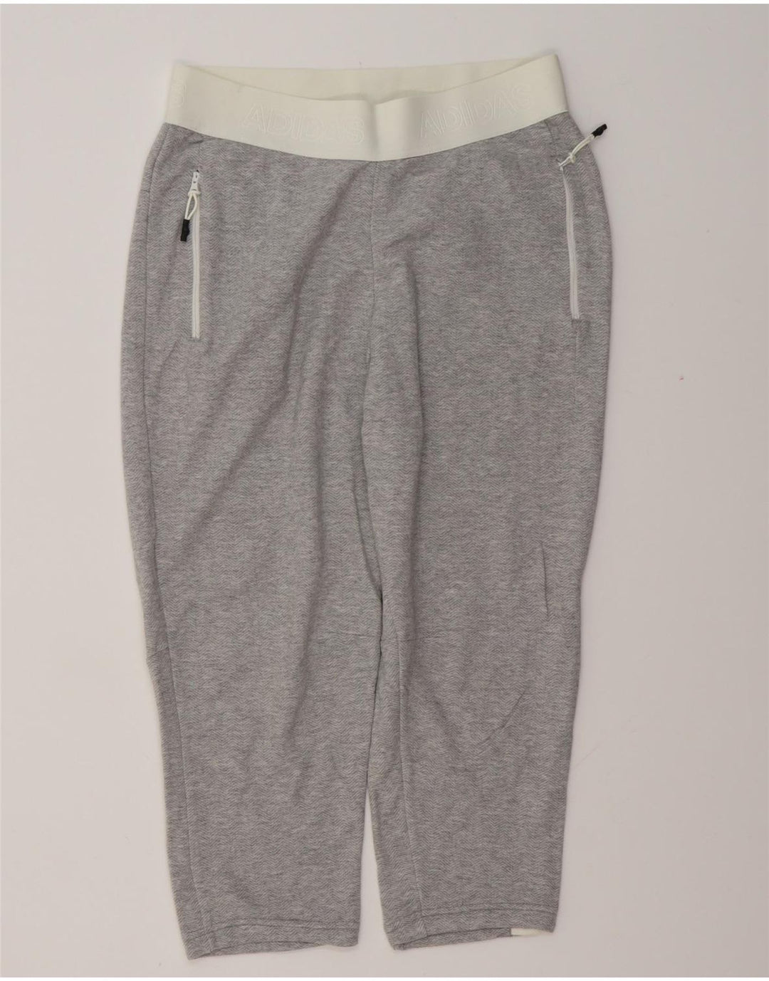 Pantaloni de trening grafic pentru femei ADIDAS Pantaloni de jogging UK 8/10 Small Gri
