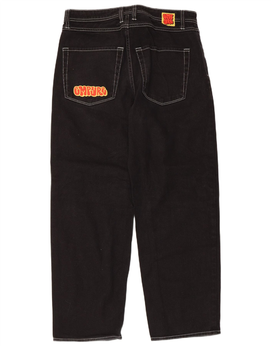 Blugi conici pentru bărbați VINTAGE L30 L28 bumbac negru