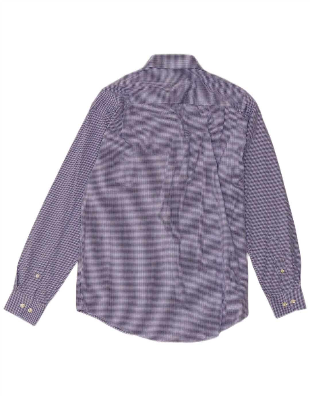 Cămașă pentru bărbați NAUTICA Classic Fit Mărimea 15, bumbac cu carouri albastru mediu