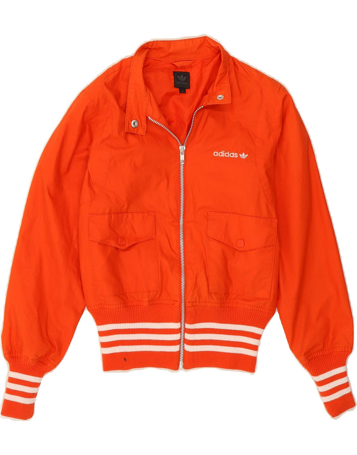 Jachetă Bomber ADIDAS pentru femei UK 8, bumbac portocaliu mic